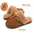 thumbnail image 3 of Ecetana Slippers for Women Memory Foam Fluffy Soft Lined Warm Slip On House Shoes, 3 of 6