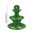 thumbnail image 3 of Sokhug 3-Tier Paper Football Theme Cake Stand for Birthday Party Dessert Display, 12.5 Inches, Green, 3 of 6