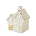 thumbnail image 2 of Christmas Village Ceramic White Christmas Village Houses Christmas Light Up Village Houses Light Up Small Porcelain Village House For Home Decor Winter Holiday DIY Gift, 2 of 5