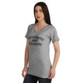 thumbnail image 4 of Inkmeso Caffeinated & Vaccinated Funny Pro-Vaccine Womens Top Cotton T-shirt-AA, 4 of 9