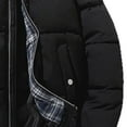 thumbnail image 4 of Rutainlusire Womens Trendy Warm Thick Puffer Jackets Padded Jacket 2025 Women's Solid Color Zippered Stand-Up Collar Parkas Double Pocket Long Sleeve Hoodless Casual Outwear, 4 of 6