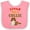Pink and White, variant on Inktastic Rough Collie Dog Boys or Girls Baby Bib