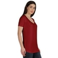 thumbnail image 2 of Inkmeso Basic U Neck Summer T-shirt Short Sleeve Plain Cotton Tshirt Womens, 2 of 7