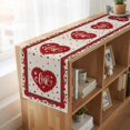 thumbnail image 6 of Table Runners 70 Inches Long Dress Scarves, Red Valentine's Day Farmhouse Coffee/Dining/Kitchen Table Decor, Holiday Table Runner, Love Heart Roses Romantic Rustic 13x70 Inch, 6 of 9