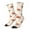 White, variant on Cute Sleepy Fox for Adult Socks Casual Athletic Stretchy Loose Socks for Women Men Non-Slip Middle Tube Socks