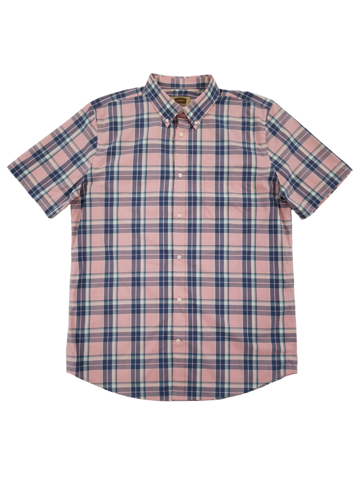 Claiborne Mens Big \u0026 Tall Indigo Plaid 