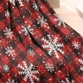thumbnail image 3 of Red and Black Christmas Snowflake Pattern Blanket,Comfortable Soft Lamb Wool Throw Blanket,All Season,Warm Lightweight Blankets for Sofa Bed Couch Living Room Chair,50"x60", 3 of 4