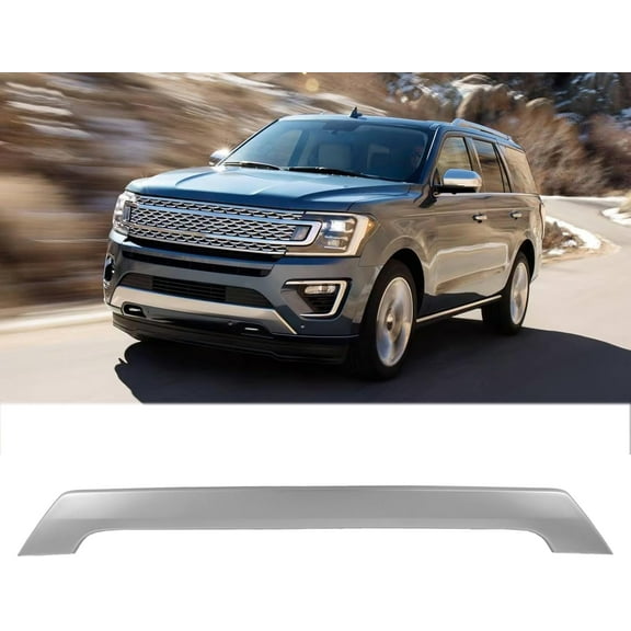 Ford Expedition 2018 - 2021 Front Bumper Face Trim Molding Silver – OE JL1Z8419BA Direct Replacement Plastic Trim