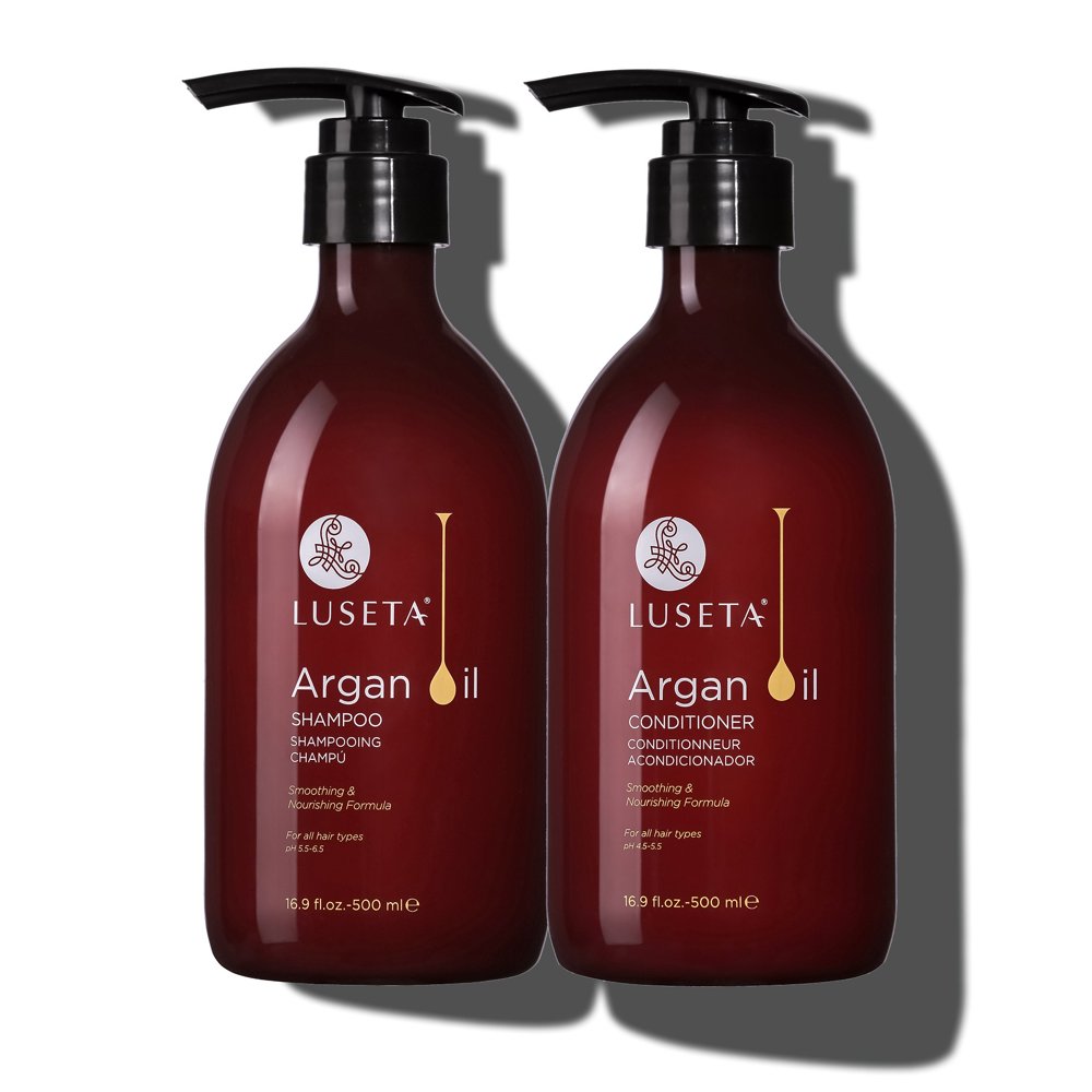 Luseta Argan Oil Smoothing & Nourishing Shampoo & Conditioner Set for