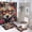style-7yushi, variant on Funny Glasses Wolf Bathroom Sets with Shower Curtain And Rugs, Incl with 12 Hooks，Toilet Lid Oval Rug