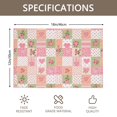 thumbnail image 3 of Placemat, Pioneer Flower Floral Print Pattern Place Mats Table Mat Set Of 2, PVC Washable Placemats for Party Kitchen Dining Decoration, 18x12 Inch, Fade Resistant, 3 of 6
