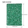 thumbnail image 3 of Pofeuu Green Glitter Print Travel Document Organizer Passport Holder Men Women for Family (6.5 in x 4.5 in),Wallet Holder Credit Card Clutch Bag Case, 3 of 5