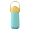 thumbnail image 2 of FENGGHAO Kids Insulated Water Bottle with Locking Lid and Handle, Vacuum Tumbler for School Daycare Sports and Travel, Blue, 2 of 7