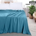 thumbnail image 2 of Sábana plana Utopia Bedding Queen Denim azul de microfibra cepillada, 2 of 7