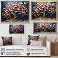 thumbnail image 5 of Designart "Orchid Splendor Pink and Gold Garden IV" Oversized Landscapes Framed Wall Art - Country Gold Tree Bedroom Framed Canvas Wall Art, 5 of 7