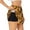 Black, variant on Desert Camouflage Printed 2 in 1 Women's Workout Shorts for Athletic Gym Running Shorts with Phone Pockets-Small