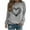Gray, variant on gakvbuo Valentine Day Tunic Tops for Women Trendy Long Sleeve Fall Shirt Blouse Cute Graphic Tees Round Neck Casual Funny Pullover Sweatshirts