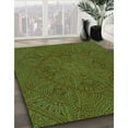 thumbnail image 2 of Ahgly Company Indoor Square Patterned Green Onion Green Area Rugs, 6' Square, 2 of 6