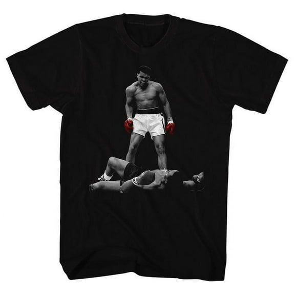 Muhammad Ali Red Gloves Black Adult T-Shirt 3Xlt
