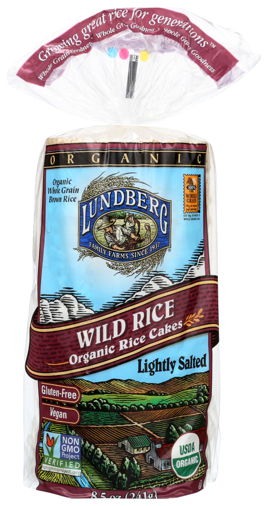 Lundberg Family Farms OG WILD RICE CAKE, 8.5 oz