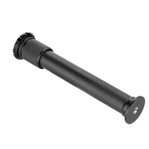 Trépied Universel en Fibre de Carbone avec Tige Extensible 2 Sections Hauteur 32cm/12.6 Po avec Vis 1/4 Pouce pour Trépied Monopod