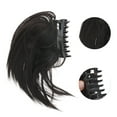 thumbnail image 3 of Unique Bargains 1 Pc Ball Hair Bun Wig Hair Clips for Hair Extension 11.02" Length Brown Black, 3 of 5