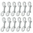 thumbnail image 2 of 12 Pcs Crochets à Vis Double Extrémité Clips de Déclenchement en Alliage de Zinc Métal, 2 of 8