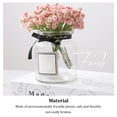 thumbnail image 4 of Advancent Novia artificial que sostiene las flores Bebés Aliento Ramo de flores Arreglo de ramos de plástico para la decoración de la boda Decoración Rosa, 4 of 6