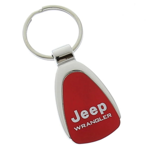 Jeep Wrangler Keychain & Keyring - Red Teardrop