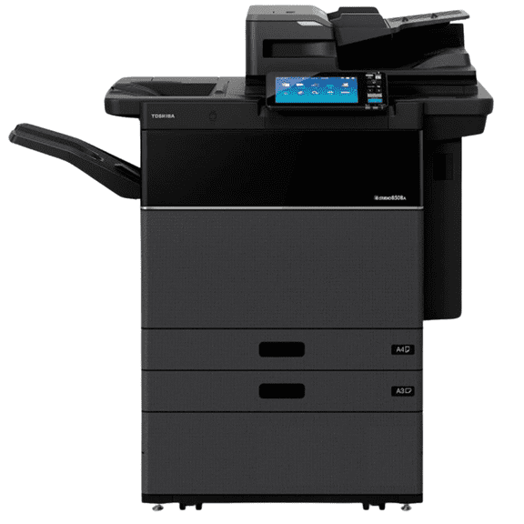 Restored Toshiba e-STUDIO 5508A Monochrome Laser Multifunction Copier Printer Scanner 55 PPM Print Copy Scan Duplex Network