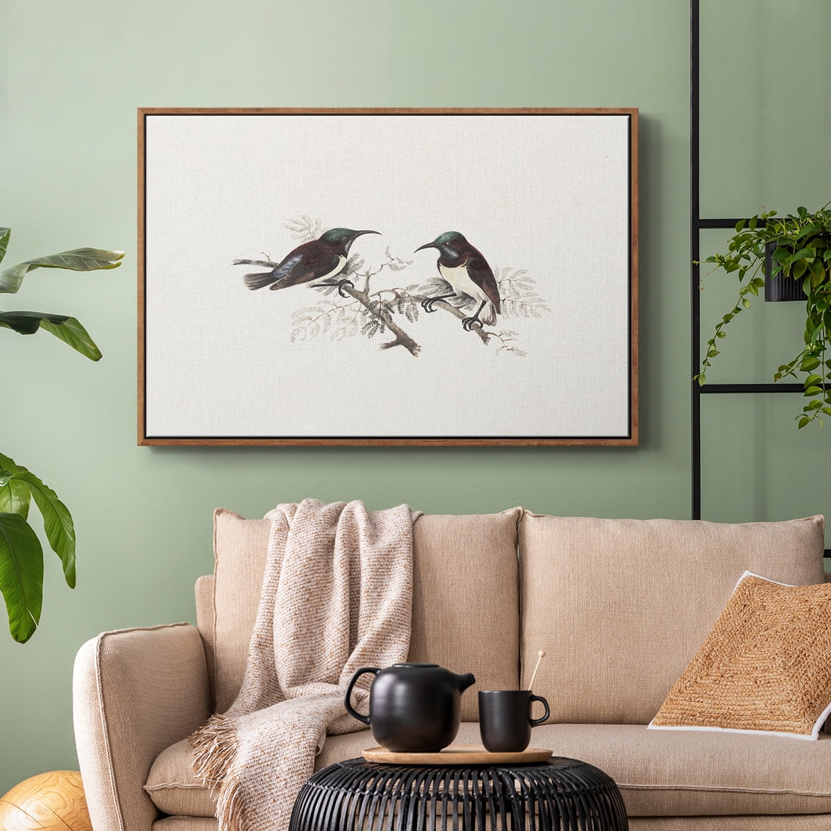 Vintage Animal Print-III By Wexford Home Framed in Walnut Wood Gallery Wrapped Canvas 17 in. x 25 in.