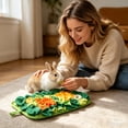 thumbnail image 6 of Relaxation Toys for Small Animal Pets Purple Rabbit Chew Teeth Toys Boredom Buster Interactive Bunny Snuffle Mat for Indoor Bunnies Small Pet Supplies, 6 of 6
