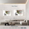 thumbnail image 4 of Elephant Stock Radical Rhapsody Wall Art - Horizontal Multi Panel Canvas - Living Room Wall Decor - Music Multi Panel - Gray And Gold Decor By Ashvin Harrison - 65" x 42", 4 of 8