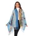 thumbnail image 6 of Painting Birds Sea Towers Winter Scarf for Women Fashion Warm Long Soft Blanket Scarves Gifts, 6 of 10