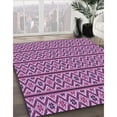 thumbnail image 3 of Ahgly Company Machine Washable Indoor Rectangle Transitional Dark Magenta Purple Area Rugs, 2' x 5', 3 of 7