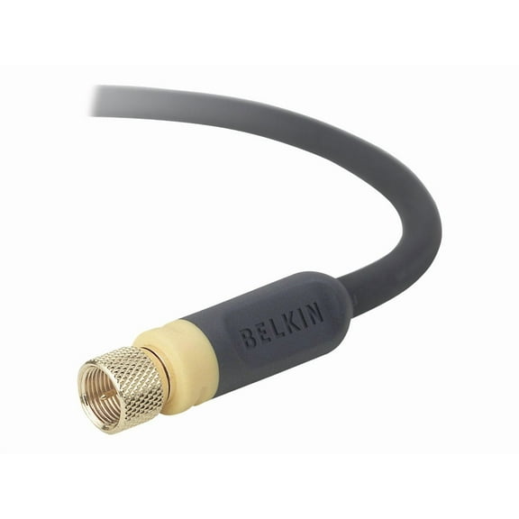 Belkin Av21300-06 Blue Series Rf Coaxial F-Pin Video Cable 6 Ft; Black