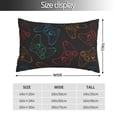 thumbnail image 2 of Cauagu Gamepad Joystick Game Print Pillow Covers with Envelope Closure,1PC Pillow Cases Decorative Pillow Case for Bed & Couch, Pillows Not Included-14"x20", 2 of 6