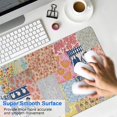 thumbnail image 4 of Long Mouse Pads for Desk,Pioneer Flower Floral Print Pattern Desk Mats on Top Of Desks, Desk Mouse Pad Extra Large with 3mm Non-Slip Base and Stitched Edge for Gaming,Office,Work,Home 31.5"x15.7", 4 of 6