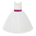 thumbnail image 2 of Ekidsbridal Ivory Lace Back Tutu Tulle Flower Girl Dresses Formal Photoshoot Gown 212noFT 8, 2 of 3