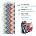 thumbnail image 2 of Colorful Geometric Chevron Pattern Hot Yoga Mat Towel Non Slip for Hot Yoga - Quick-Drying Yoga Mat Cover with 4 Corner Pockets with Travel Bag - Hot Yoga Towel Non Slip 70"x26", 2 of 6