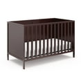 thumbnail image 3 of Graco Theo 3-in-1 Convertible Crib and Premium Crib & Toddler Mattress Bundle, Espresso, 3 of 11