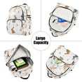 thumbnail image 5 of FORMRS Mini Backpack Purse for Women Travel Daypack Casual Shoulder Bag, Cartoon Bunnies, 5 of 7