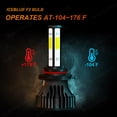 thumbnail image 4 of For Honda Civic 2007-2015 LED Headlight High Low Beam Fog Light Bulbs 6000K White, 4 of 17