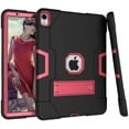 thumbnail image 1 of Mignova for iPad Pro 11 Inch 2018 Case,Hybrid Three Layer Full-Body Shockproof Armor Defender Full-Body Rugged Protective Case Cover with Stand for iPad Pro 11 Inch 2018(Black/Pink), 1 of 8