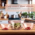 thumbnail image 3 of COOK WITH COLOR Glass Mixing Bowls with Lids, Borosilicate Mixing Bowl Set for Meal Prep, Pink, 12-Piece, 3 of 7