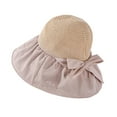 thumbnail image 5 of LEKODE Bucket Hats for Woman Summer Hats for Women Straw Cowboy Hats for Women Beach Hat Sun Hat Sun Straw Hats for Men Straw Bucket Hat Beige One Size, 5 of 6