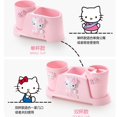 thumbnail image 4 of Kawaii Sanrio Hello Kitty Toothbrush Holder Cartoon Plastic Toothbrush Holder Mouthwash Cup Toothpaste Tube Storage Rack, 4 of 7