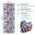 thumbnail image 2 of Pioneer Flower Floral Print Pattern Hot Yoga Mat Towel Non Slip for Hot Yoga - Quick-Drying Yoga Mat Cover with 4 Corner Pockets with Travel Bag - Hot Yoga Towel Non Slip 74"x26", 2 of 6