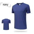 thumbnail image 2 of Camisa deportiva de manga corta y cuello redondo para hombre: poliéster ligero, para actividades al aire libre/senderismo/correr, ajuste cómodo (S-XXXL), 2 of 4