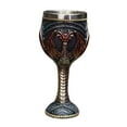 thumbnail image 2 of Vaso de vino de acero inoxidable Macarena estilo vintage medieval rojo, 2 of 8